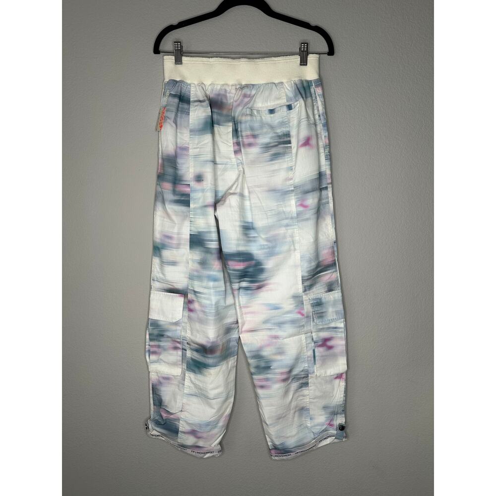 FREE PEOPLE MOVEMENT High Waisted Wide Leg Cargo Utility Hiking Pants Size Small